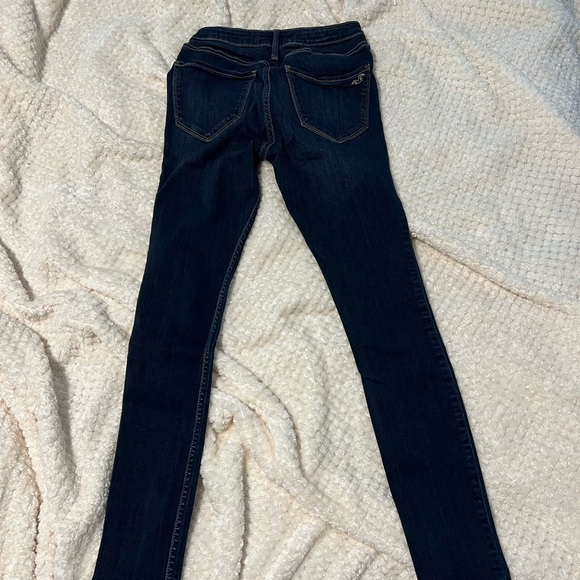 Navy high-rise skinny jeans - Picture 2 of 3